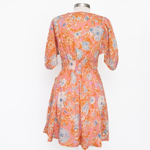 Trovata Birds of Paradis -  Gia Cotton Puff Sleeve Dress. - Picture 3 of 14